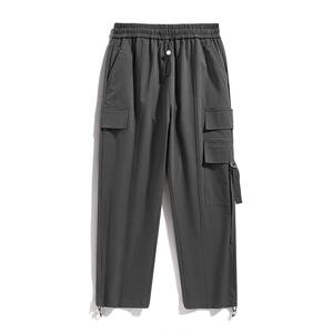 复古工装裤男春季新款美式休闲口袋抽绳束脚直筒裤A321-K9885-P55图片