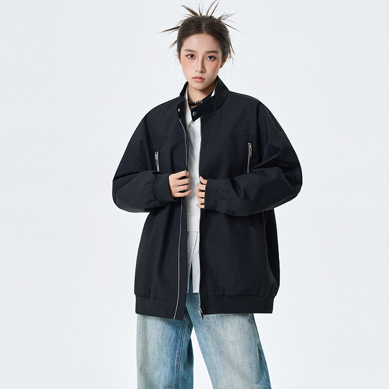 春秋棒球服男女休闲夹克上衣纯色外套A321-J7925-P68,男装夹克,电商A321