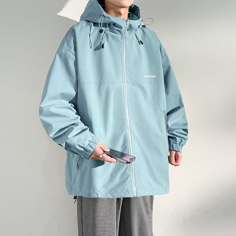 现货户外冲锋衣男女秋季休闲防水连帽工装夹克衫A321-J727-P60,男装夹克,电商A321