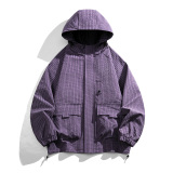 现货外套男户外连帽夹克春秋工装设计感百搭冲锋衣A321-J7811-P75，男装夹克，电商A321