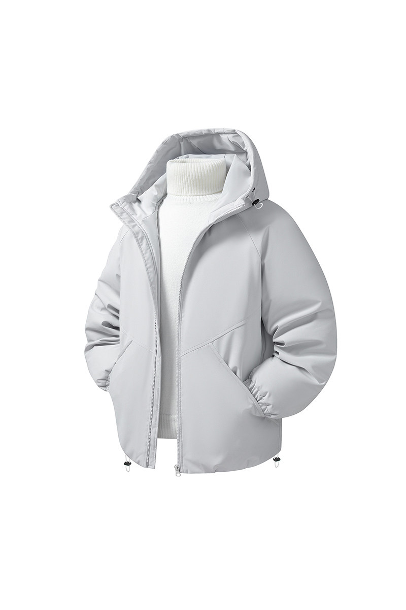 冬季纯色连帽休闲棉衣宽松百搭纯色棉服外套A321-MY8850-P90,男装棉衣,电商A321