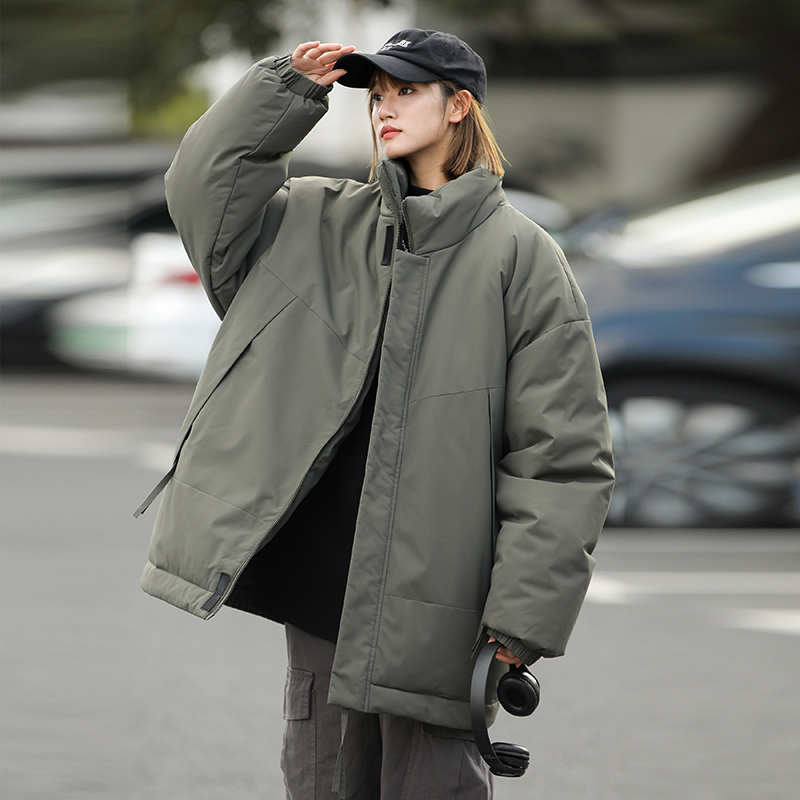 冬季纯色百搭保暖棉衣加厚立领休闲棉服A321-MY8808-P85，男装棉衣，电商A321