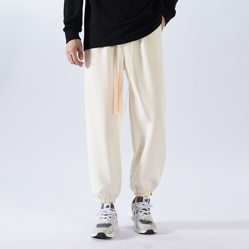春季纯色抽绳男士休闲运动裤潮牌束脚卫裤A321-K140-P40,男装休闲裤,电商A321
