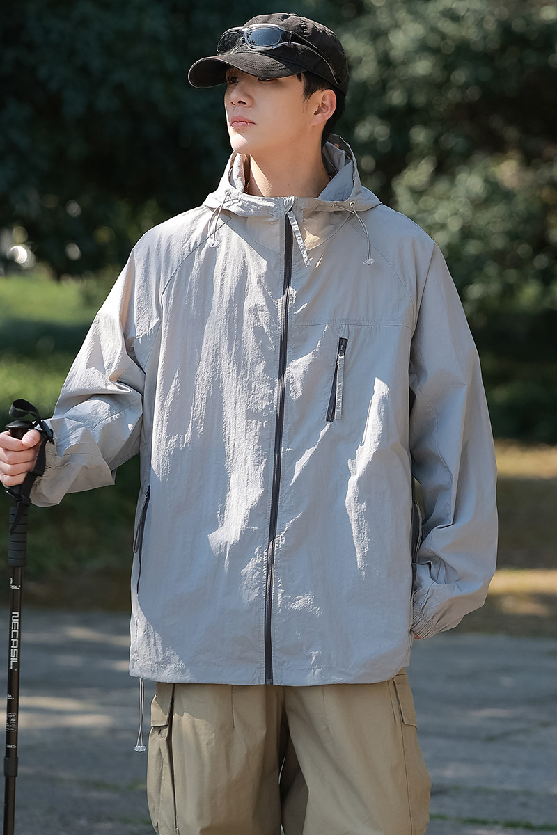 户外防晒衣男女夏季宽松皮肤衣防紫外线连帽外套A321-FS7730-P55,男装防晒衣,电商A321