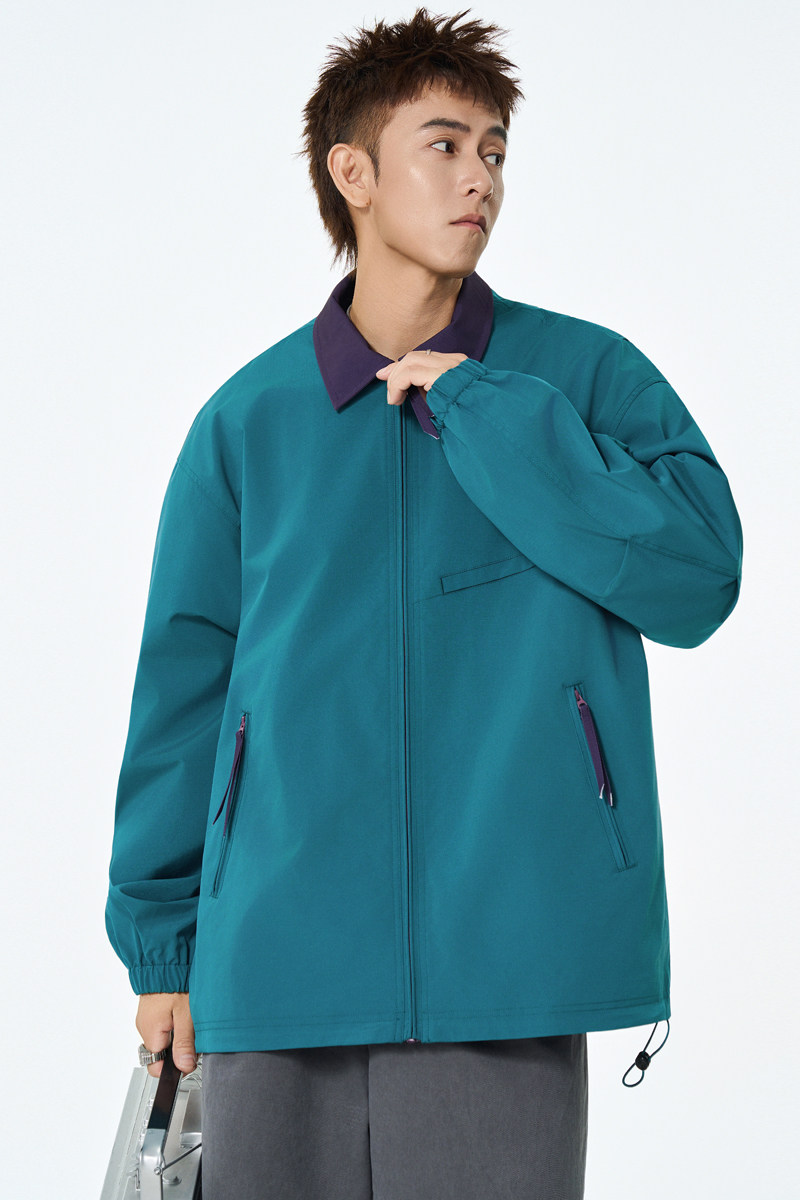 拼接百搭工装夹克男女翻领休闲外套A321-J7937-P68,男装夹克,电商A321