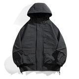 现货外套男户外连帽夹克春秋工装设计感百搭冲锋衣A321-J7811-P75，男装夹克，电商A321