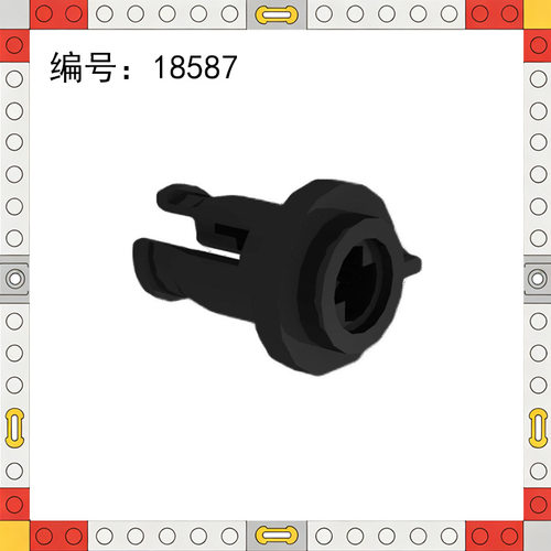 18587小颗粒拼插积木兼容乐高6管