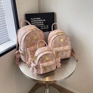 可迪熊高级双肩包新款时尚百搭小众外出休闲旅行学生书包