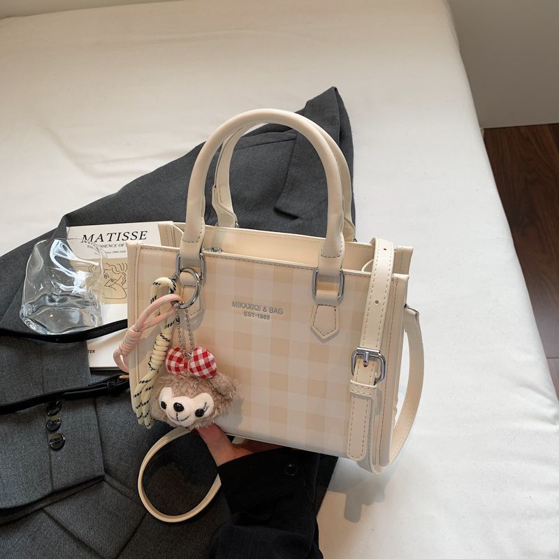 时尚质感通勤托特包单肩女包2025新款潮夏季可斜挎包包手提上课包