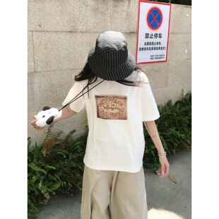 高品质纯棉230克精梳紧密手感好爽滑优质做工前印花短袖 t恤女