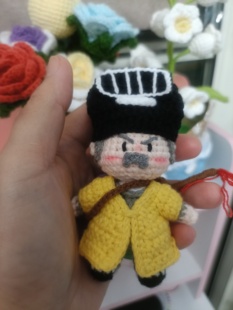 成品毛线手工编织人偶道长林正英挂件成品英叔玩偶钥匙扣闺蜜礼物