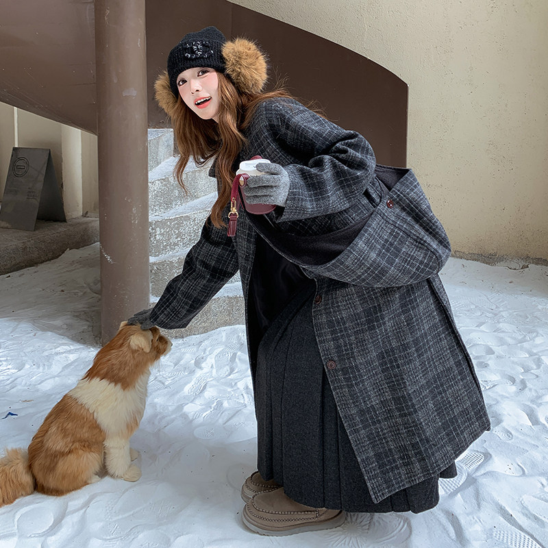 2025冬款设计感长款毛呢大衣211-5868P225控328，女装毛呢外套，浙宝211