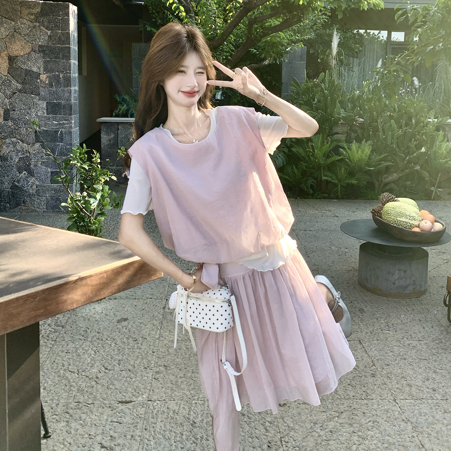 有货2026夏款新款甜美四件套套装2c393-9832P185控298,女装套装/套裙,浙宝211