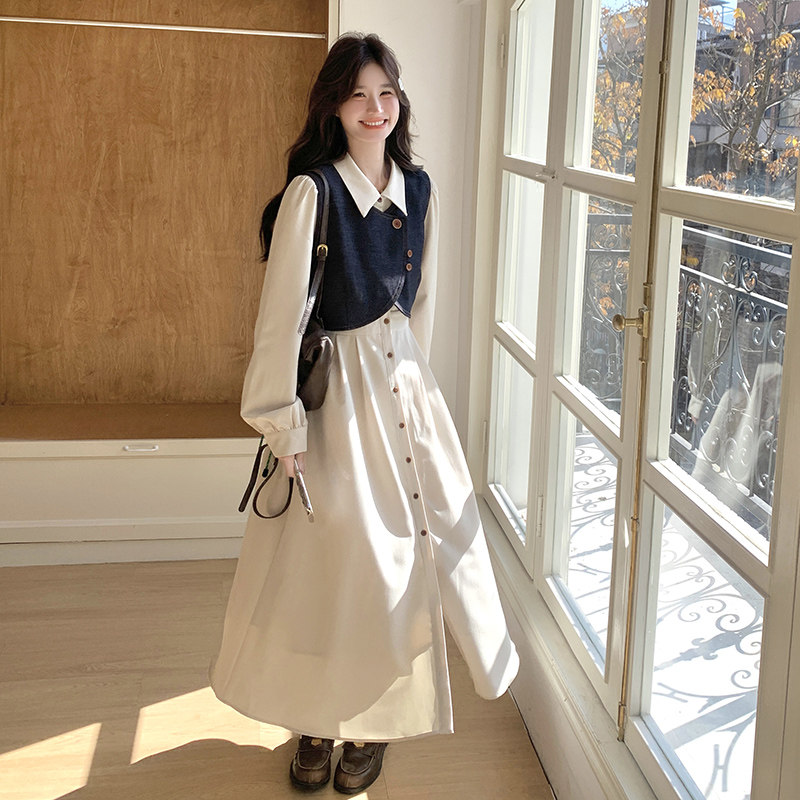 2026新款时尚百搭两件套连衣裙211-5802P165控228，女装连衣裙，浙宝211