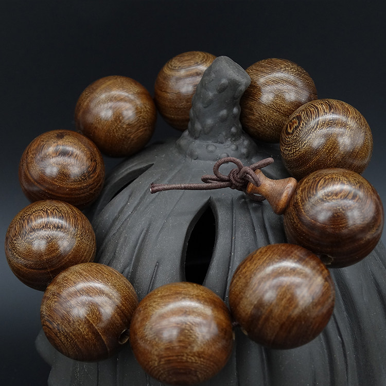 天然金丝檀木男女款念珠手串