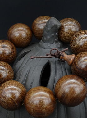 天然金丝檀木男女款念珠手串