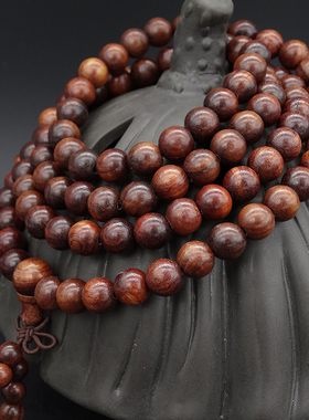 天然越南黄花梨手串佛珠