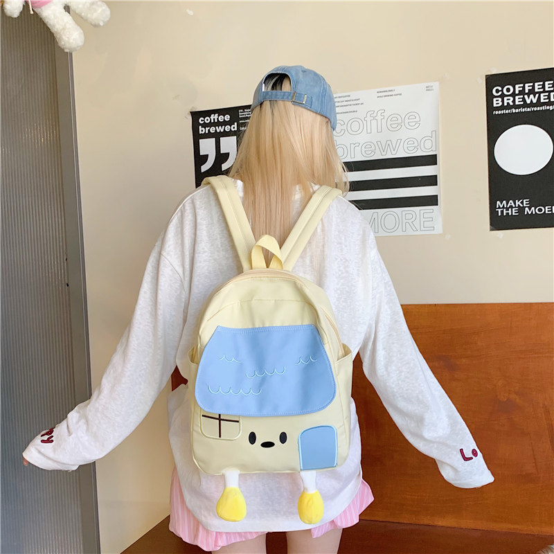 韩系ins风新款撞色超萌春夏款背包小学生书包卡通多巴胺双肩包女,箱包皮具/热销女包/男包,双肩背包,淘宝优惠券,粉丝福利购,淘宝优惠卷