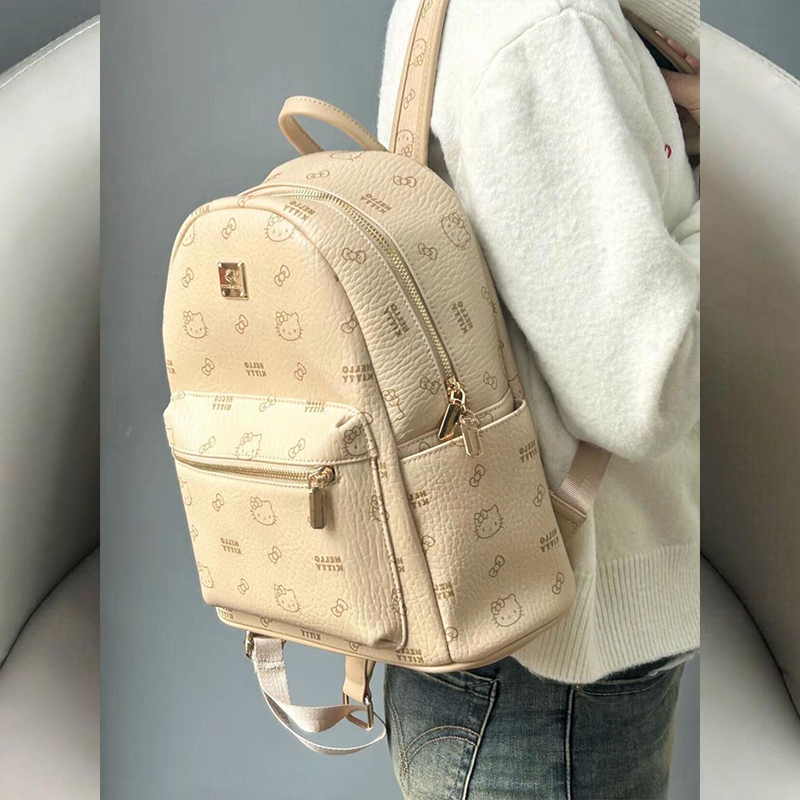 新品爆款ky图案设计少女感时尚背包可爱百搭通勤外出小众双肩包女