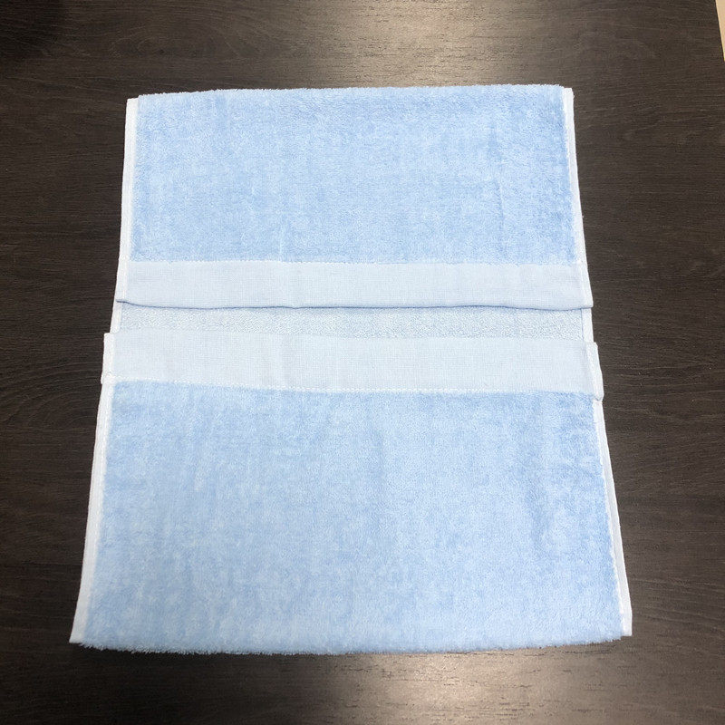 纯棉消防火焰蓝色毛巾面巾宿舍统一整理内务洗脸毛巾