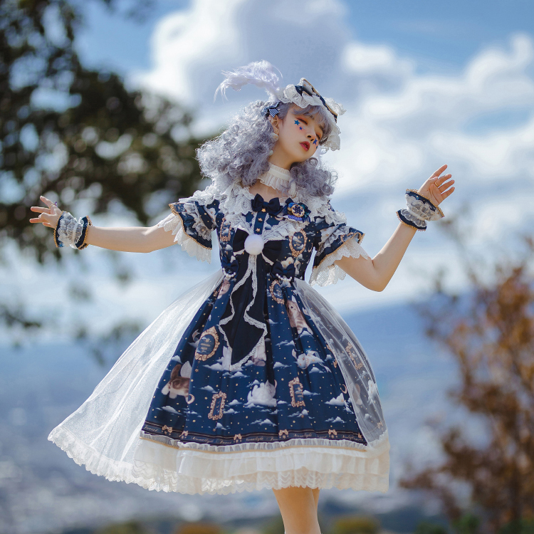 [display page in production] forest story of the moon cat cloud series Lolita Dress group 2