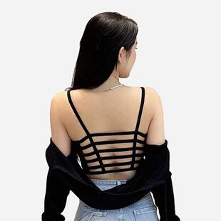 抖音直播菲诗幂美背内衣裹胸吊带胸衣抹胸女yiyan防走光fiishimi