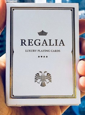 默默纸牌申林专属纸牌SL deck台湾白色王权花切魔术收藏款扑克牌