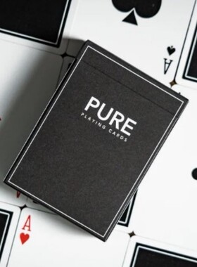 默默纸牌TCC PURE MARK 黑色标记系统魔术花切进口扑克牌