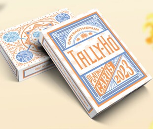默默纸牌tallyho deck美国进口菊花花切魔术收藏款扑克牌
