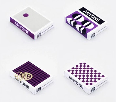 默默纸牌Anyone紫棋盘 小紫点 紫寿司6006紫千鸟格花切扑克牌