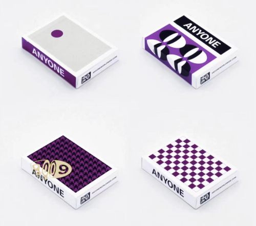默默纸牌Anyone紫棋盘 小紫点 紫寿司6006紫千鸟格花切扑克牌