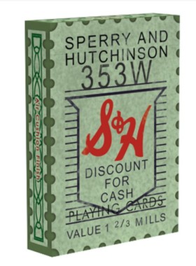 默默纸牌S&H Green Stamps deck台湾产绿色邮票 收藏花切扑克牌