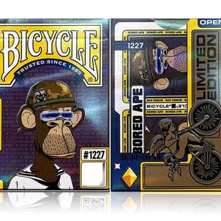 默默纸牌单车潮流联名bored ape无聊猿收藏魔术花切扑克牌