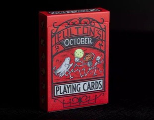默默纸牌富尔顿十月&亡灵Fulton 圣诞系列 花切魔术收藏扑克牌