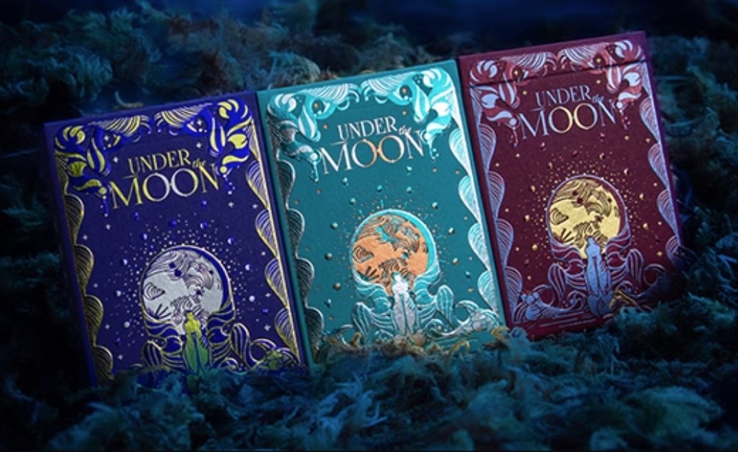 默默纸牌under the moon 月光之下 进口冷烫收藏花切魔术扑克牌