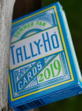 默默纸牌Tally-ho playingcard美国TH夏季版扇背花切练习扑克牌