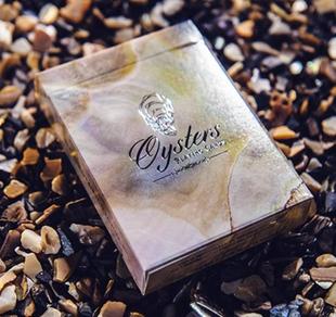 默默纸牌 Oyster deck牡蛎创意花切优雅标记魔术收藏扑克牌
