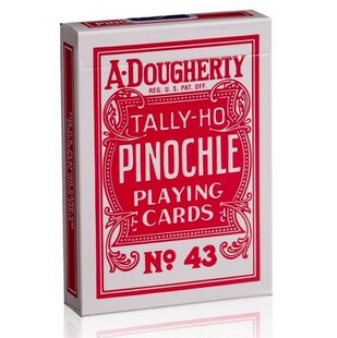 默默纸牌Pinochle Tally Ho deck美国原装皮克纳尔Ohio产扑克牌