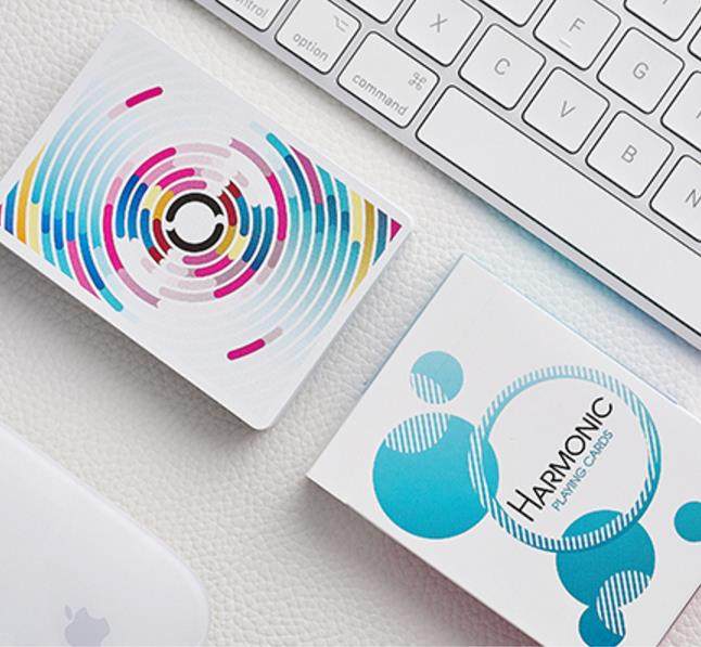 默默纸牌harmonic playing card美国原装进口波纹基础花切扑克牌