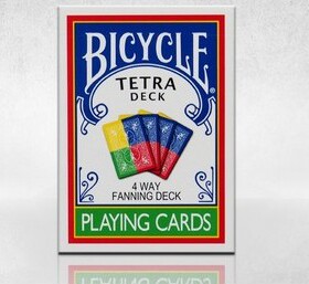 默默纸牌bicycle TETRA playingcard美国原装四色扑克牌ohio老厂