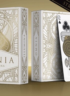 默默纸牌Omnia Oscura Illumina台湾奥米亚黑金白金扑克一对出售