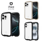 Hamee 商务DIY经典 iFace适用苹果16Promax 16保护套防摔手机壳透明防摔钢化玻璃简约时尚 16Pro 日本正品