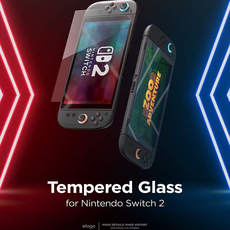 switch钢化膜 韩国正品elago 任天堂switch2钢化膜高瑞防指纹硅胶镀膜0.3mm工具