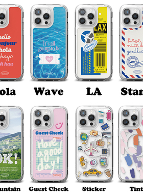 韩国进口正品 NEWNESS 适用苹果16Promax/16Pro手机壳磁吸防摔保护套可爱卡通内置强力萌系简约挂绳透明硅胶