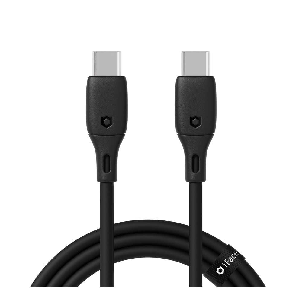 日本正品 iFace 苹果三星通用C Type数据线充电线60W快充快速1.2M耐用USBC