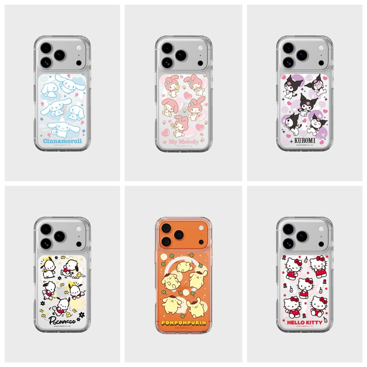 正版 韩国SLBS X 三丽鸥联名 适用苹果17Promax/17pro手机壳可爱卡通磁吸透明防摔简约凯蒂猫库洛米玉桂狗INS,3C数码配件,手机保护套/壳,淘宝优惠券,粉丝福利购,淘宝优惠卷