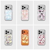 适用苹果17Promax 正版 三丽鸥联名 17pro手机壳可爱卡通磁吸透明防摔简约凯蒂猫库洛米玉桂狗INS 韩国SLBS