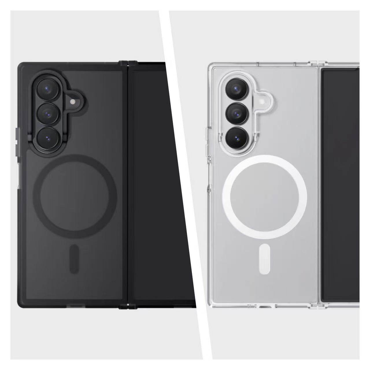 韩国正品SLBS官方合作企业 适用三星zFold7磁吸手机壳防摔经典简约保护套商务连体双材质强力大折叠超薄PCTPU