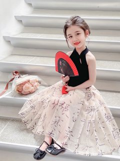 儿童夏季套装洋气马面裙子中国风汉服女童2024新款连衣裙中式女宝