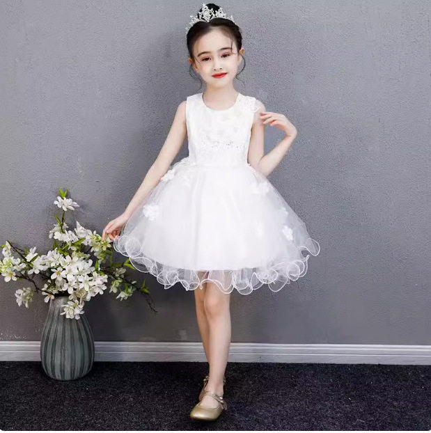 特价夏季儿童公主裙演出服中小童装礼服幼儿园表演服装女童裙背心
